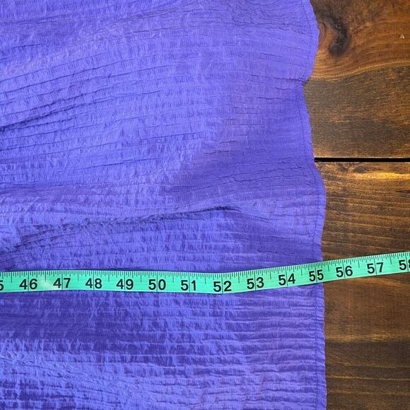 Lane Bryant Night Sky Blue Tiered Crepe Maxi Dress Colorblock Long Sleeve SZ 16 - Picture 13 of 13